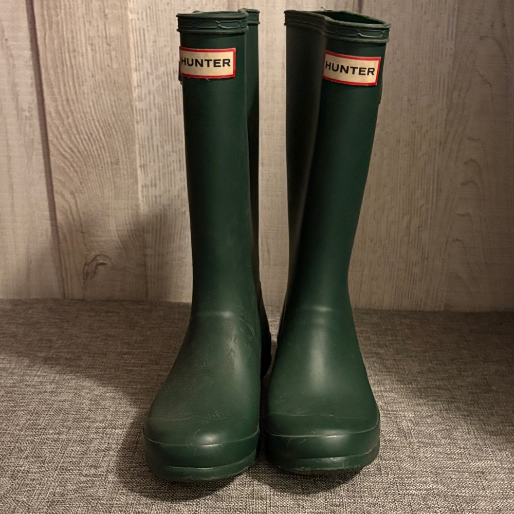 Hunter Kids Green Boots